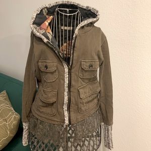 Super Unique floral hoodie Fitted size S